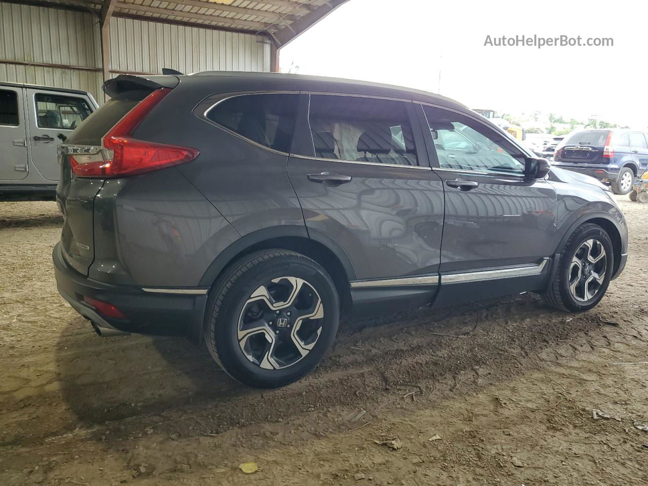 2017 Honda Cr-v Touring Gray vin: 2HKRW1H9XHH514015