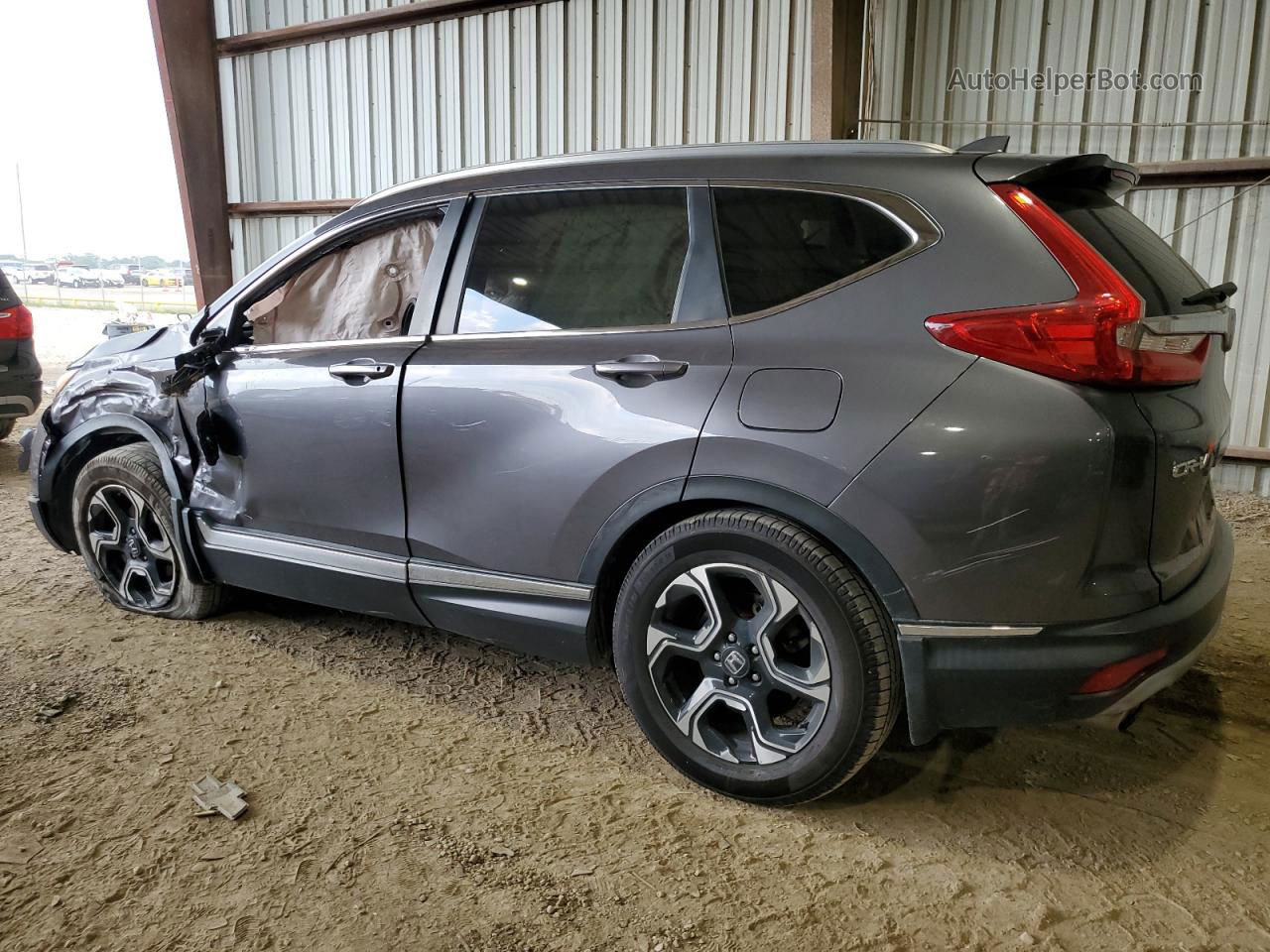 2017 Honda Cr-v Touring Gray vin: 2HKRW1H9XHH514015