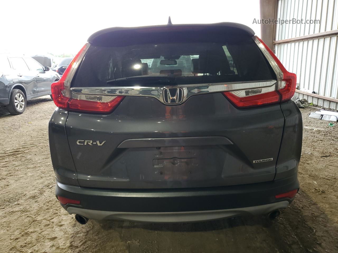 2017 Honda Cr-v Touring Серый vin: 2HKRW1H9XHH514015