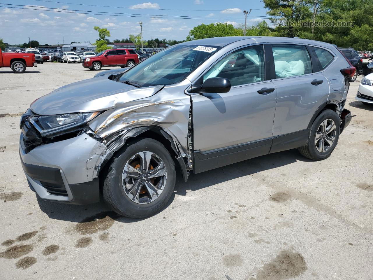 2020 Honda Cr-v Lx Silver vin: 2HKRW2H20LH608227