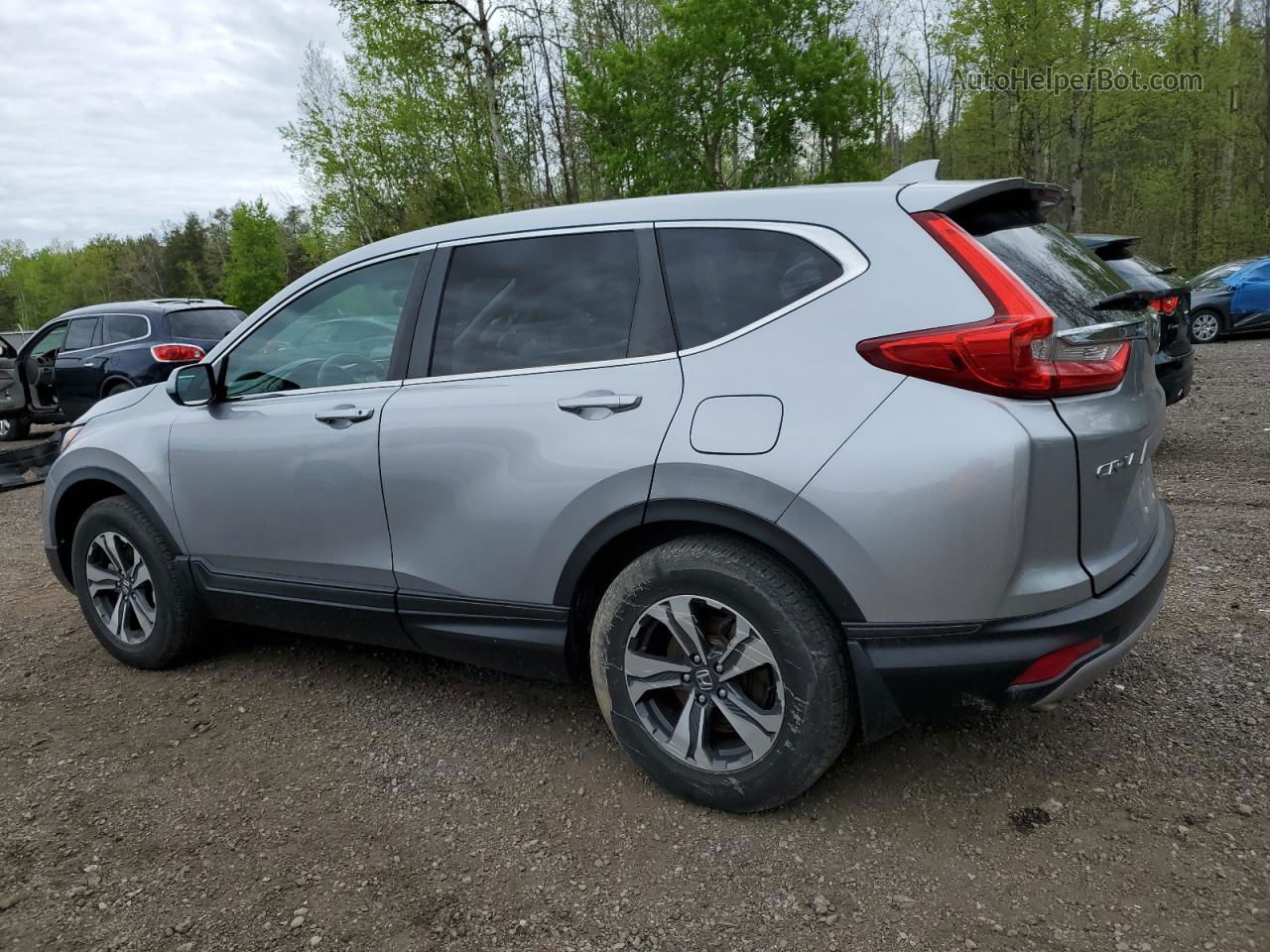 2019 Honda Cr-v Lx Silver vin: 2HKRW2H21KH104266