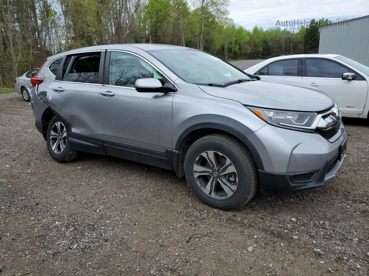 2019 Honda Cr-v Lx Silver vin: 2HKRW2H21KH104266