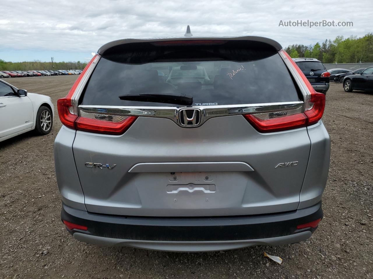 2019 Honda Cr-v Lx Silver vin: 2HKRW2H21KH104266