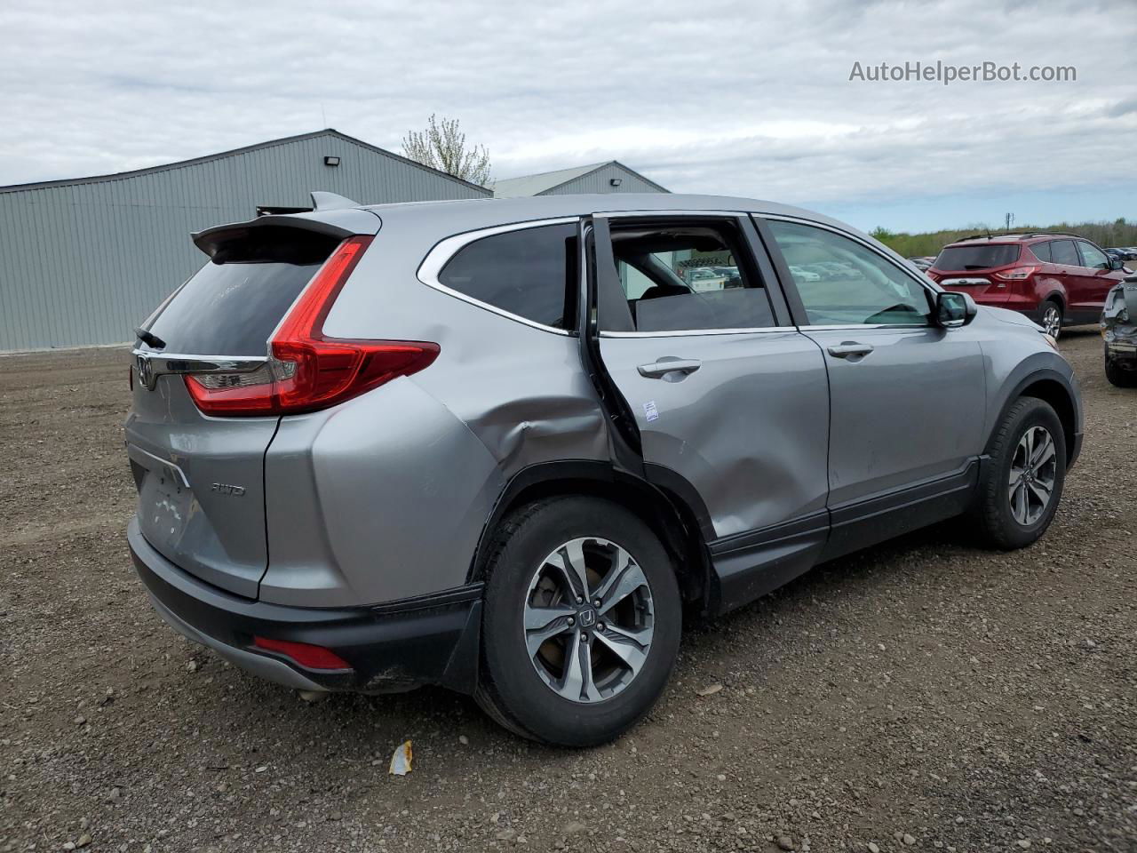 2019 Honda Cr-v Lx Silver vin: 2HKRW2H21KH104266