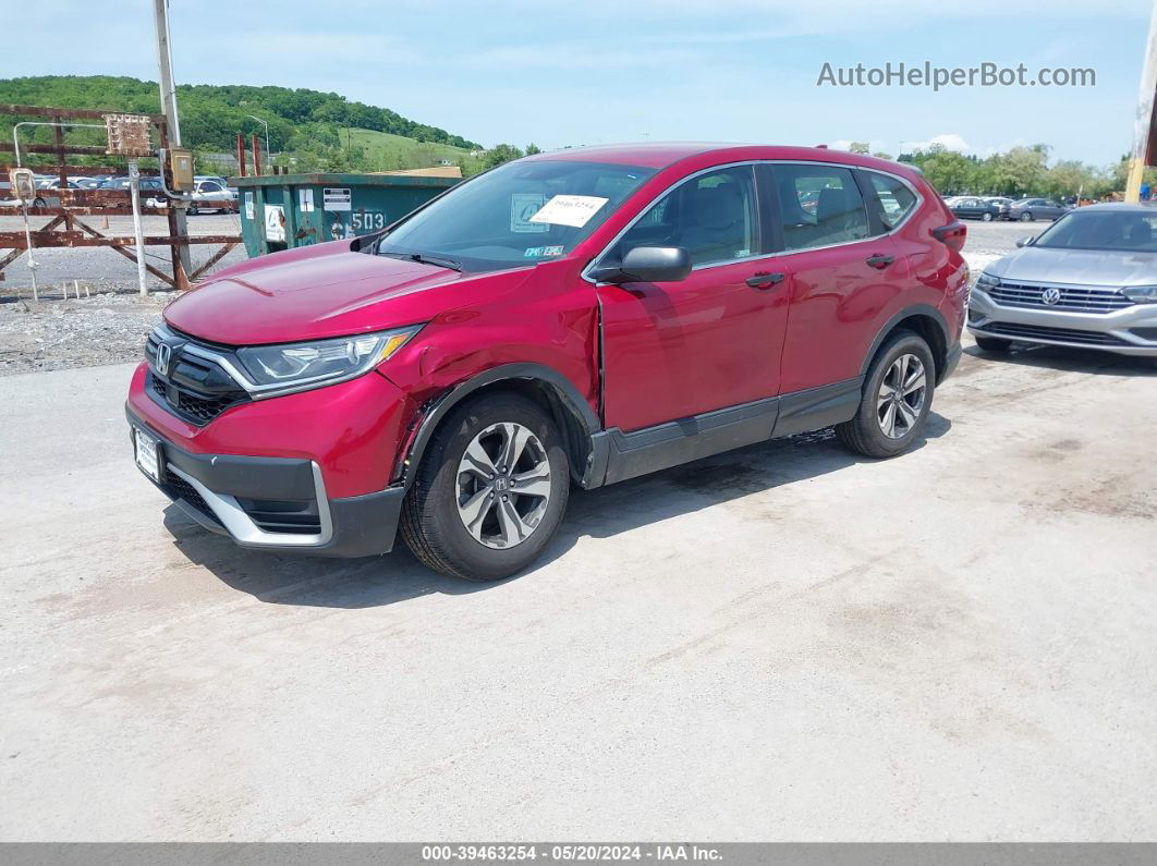 2020 Honda Cr-v Awd Lx Red vin: 2HKRW2H22LH610111