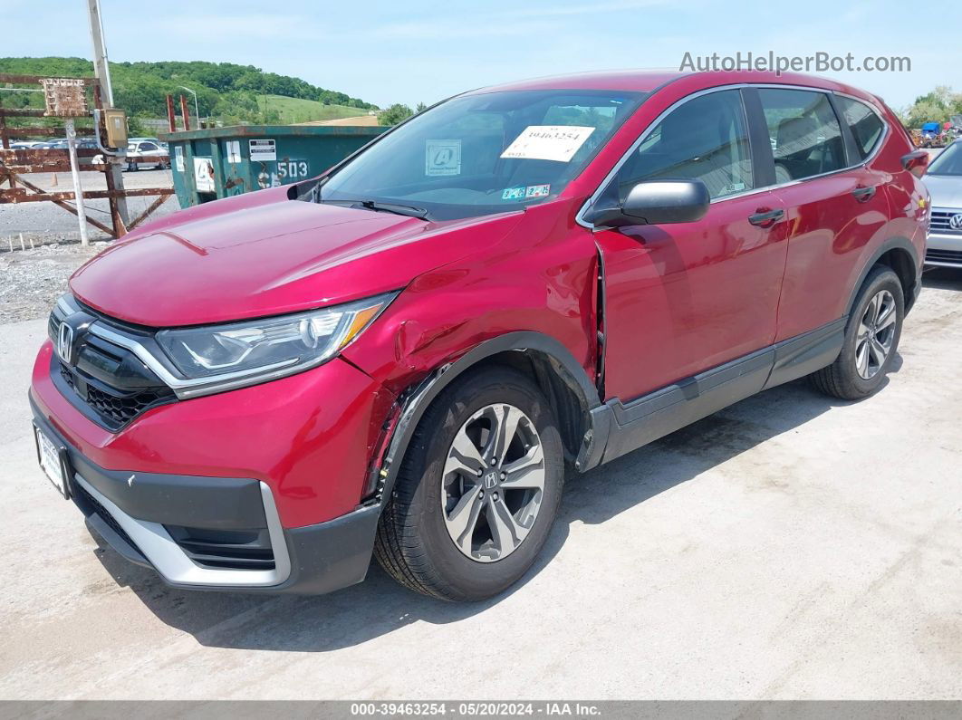 2020 Honda Cr-v Awd Lx Red vin: 2HKRW2H22LH610111