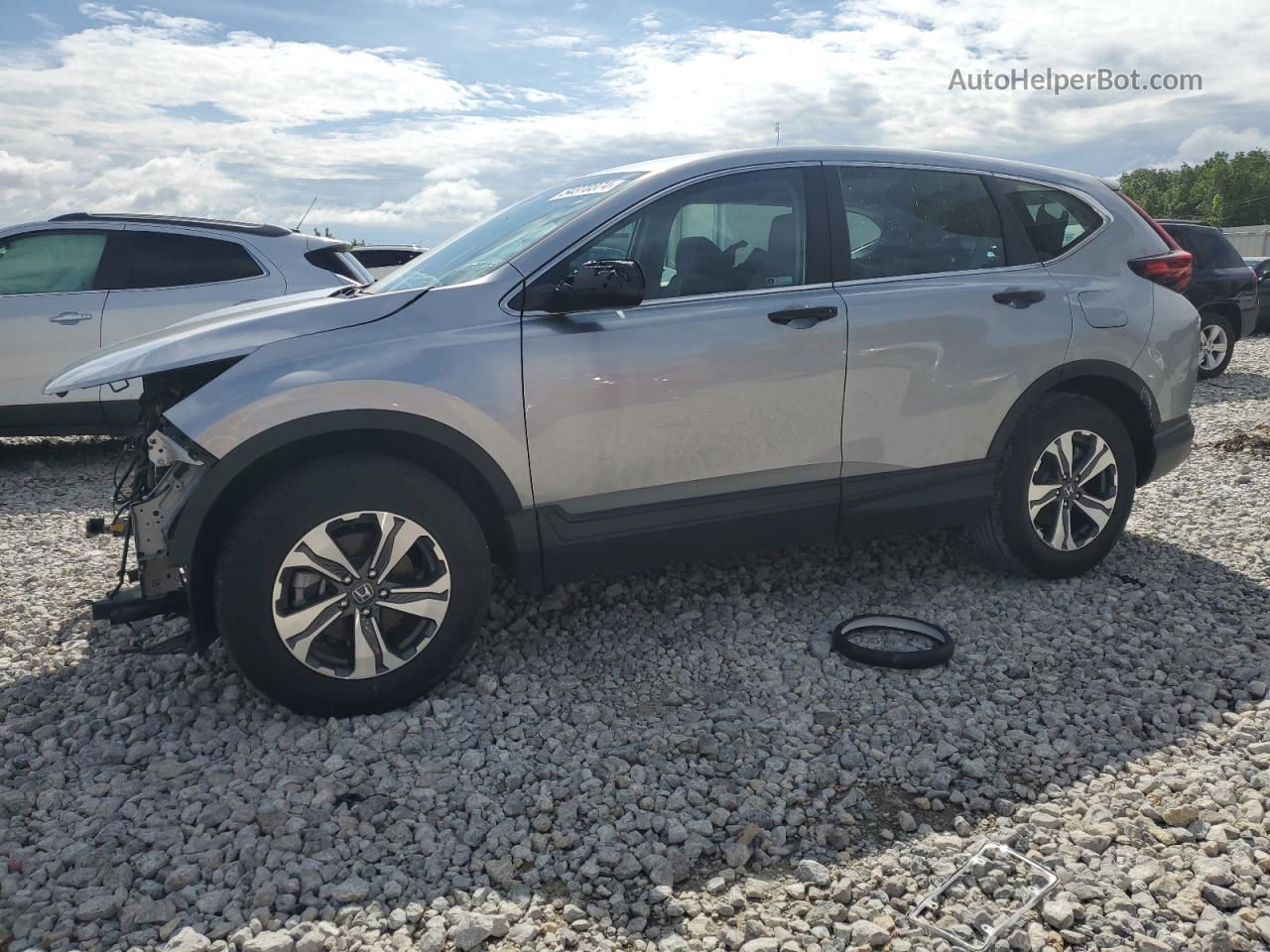 2020 Honda Cr-v Lx Silver vin: 2HKRW2H26LH605770