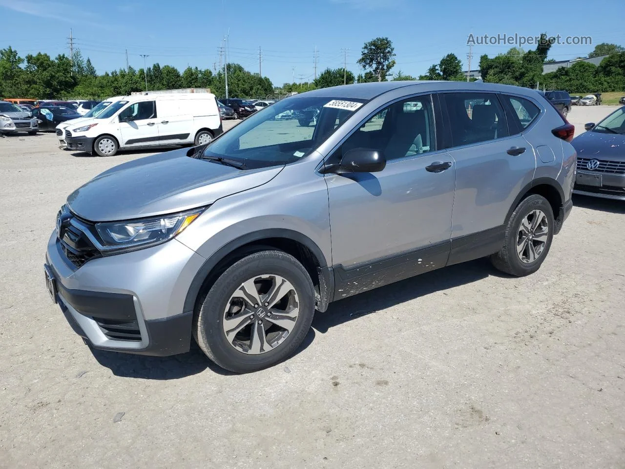 2020 Honda Cr-v Lx Gray vin: 2HKRW2H29LH640836