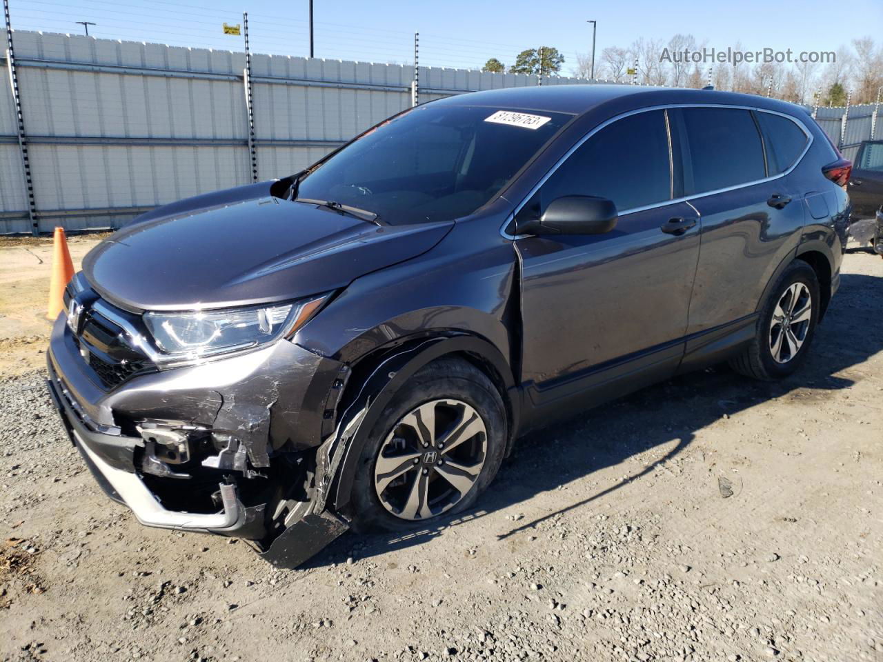 2020 Honda Cr-v Lx Charcoal vin: 2HKRW2H2XLH674803