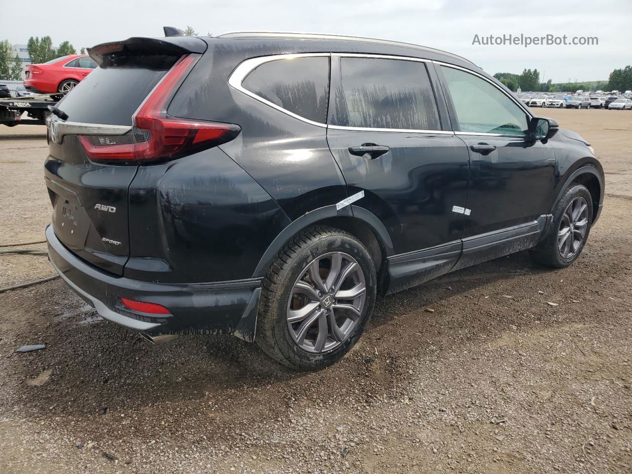 2020 Honda Cr-v Sport Black vin: 2HKRW2H42LH230106