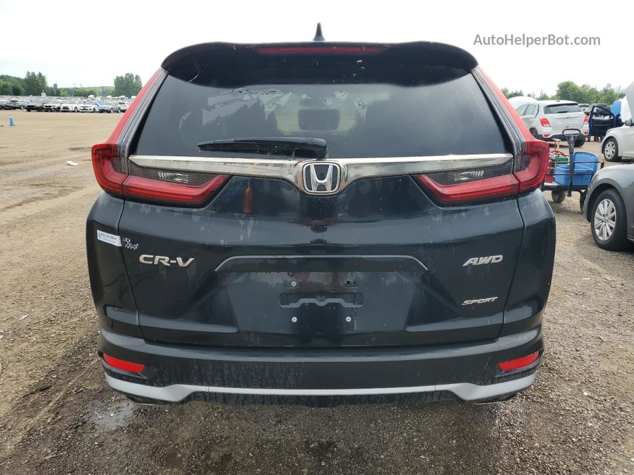 2020 Honda Cr-v Sport Black vin: 2HKRW2H42LH230106