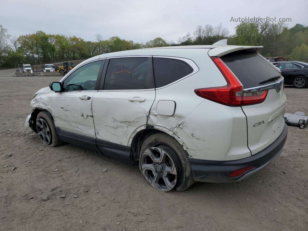 2017 Honda Cr-v Ex White vin: 2HKRW2H50HH683530