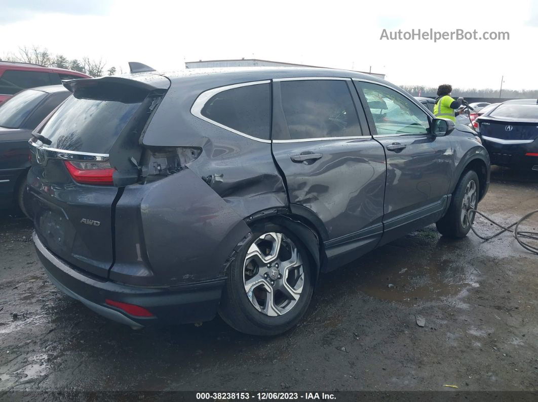 2018 Honda Cr-v Ex Gray vin: 2HKRW2H50JH681704