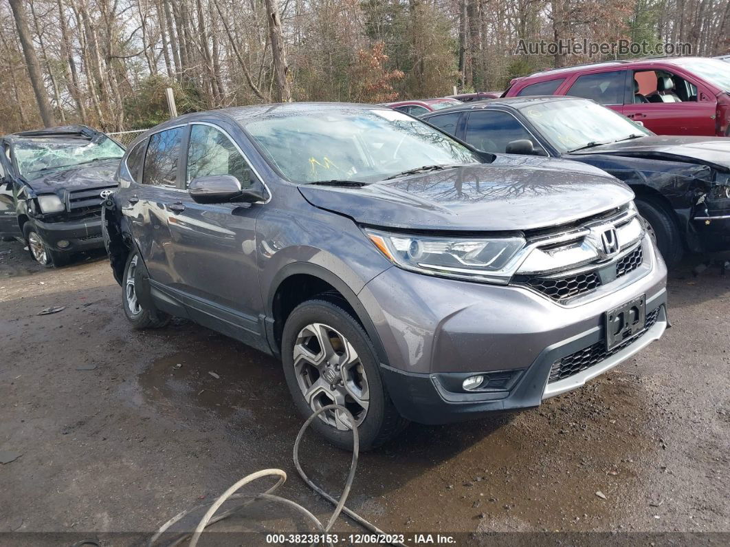 2018 Honda Cr-v Ex Gray vin: 2HKRW2H50JH681704