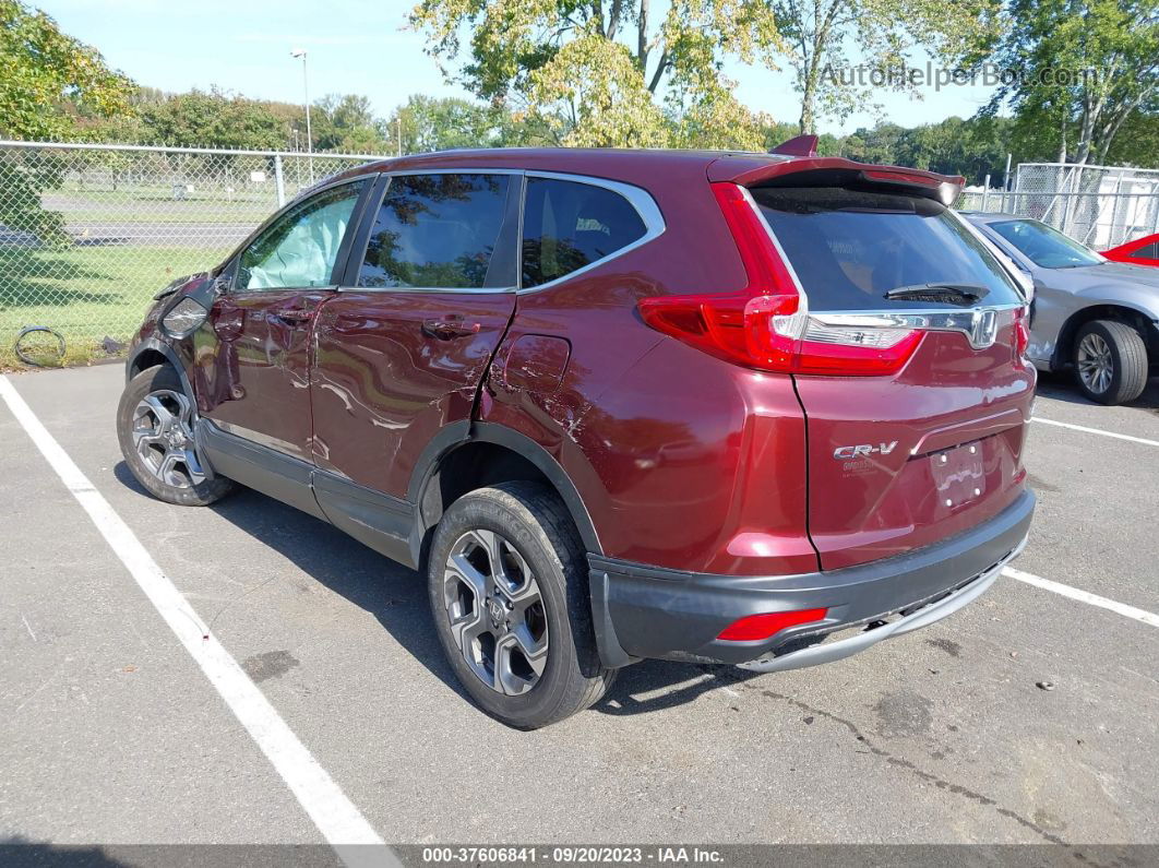 2019 Honda Cr-v Ex Burgundy vin: 2HKRW2H50KH623464