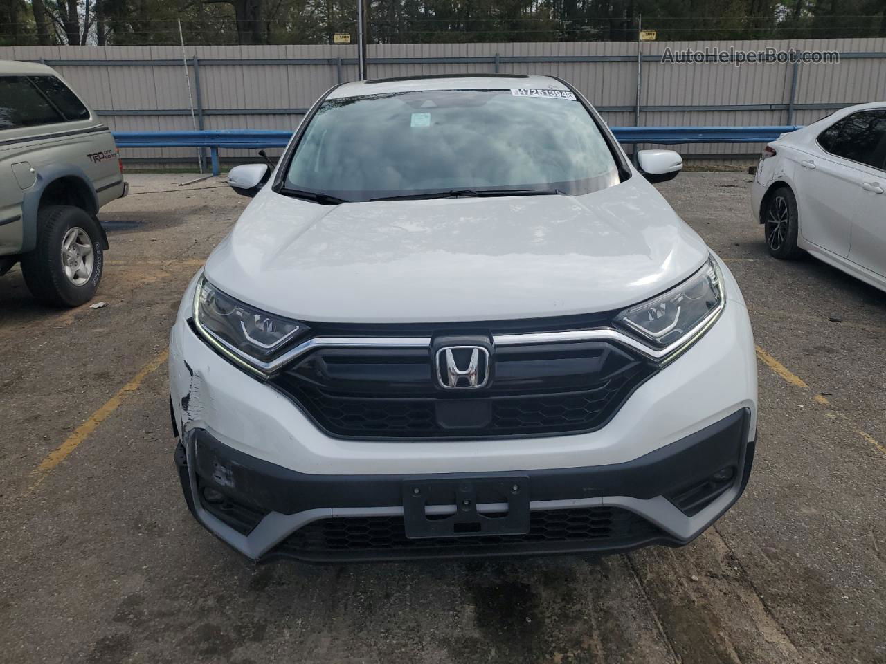 2020 Honda Cr-v Ex White vin: 2HKRW2H50LH623739