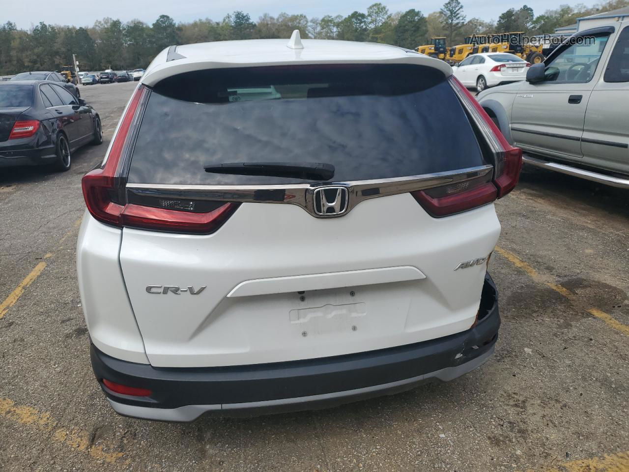 2020 Honda Cr-v Ex White vin: 2HKRW2H50LH623739