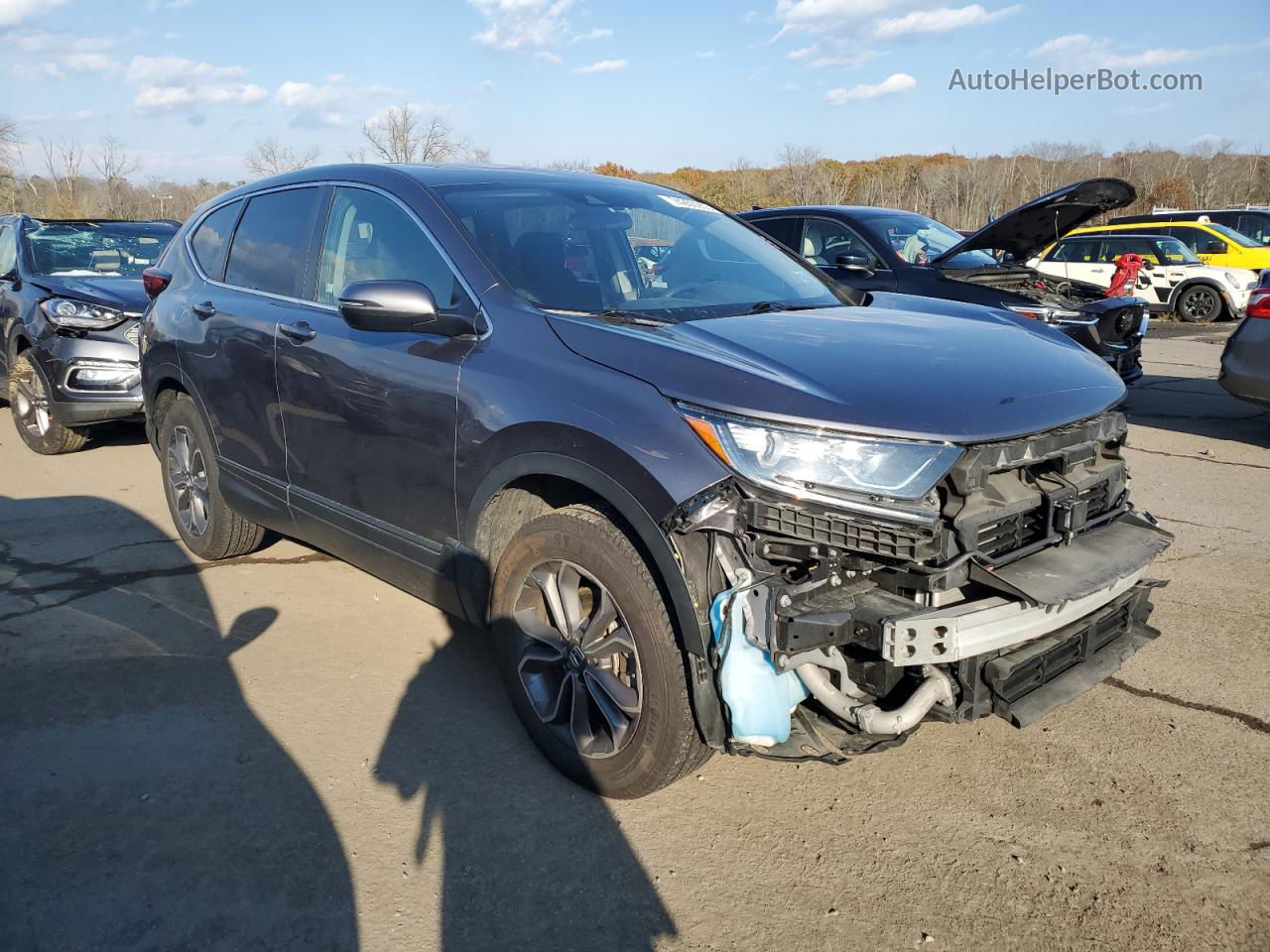 2020 Honda Cr-v Ex Серый vin: 2HKRW2H50LH650942