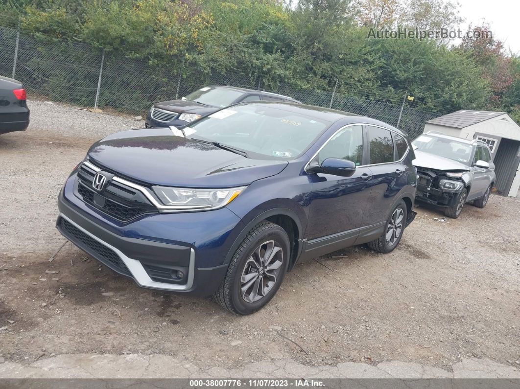 2020 Honda Cr-v Awd Ex Dark Blue vin: 2HKRW2H50LH655199