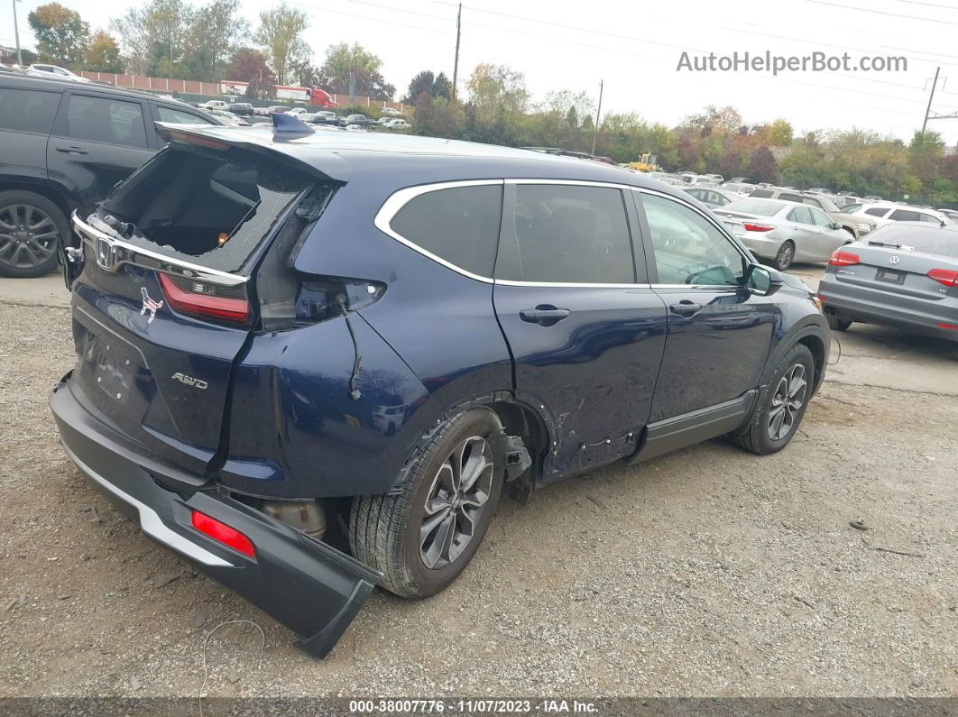 2020 Honda Cr-v Awd Ex Dark Blue vin: 2HKRW2H50LH655199