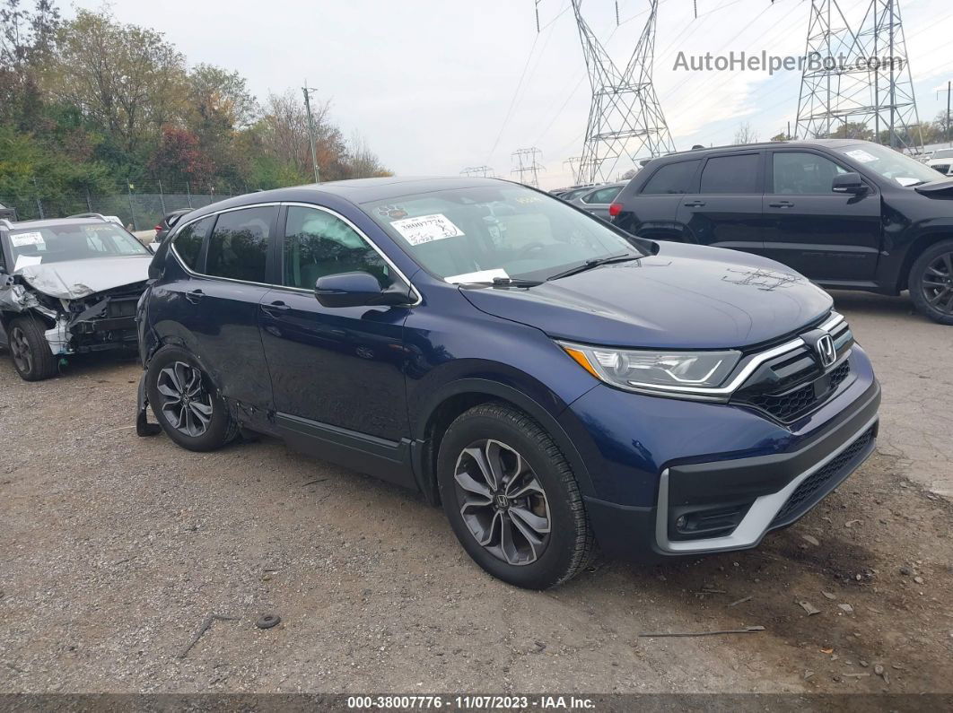 2020 Honda Cr-v Awd Ex Dark Blue vin: 2HKRW2H50LH655199