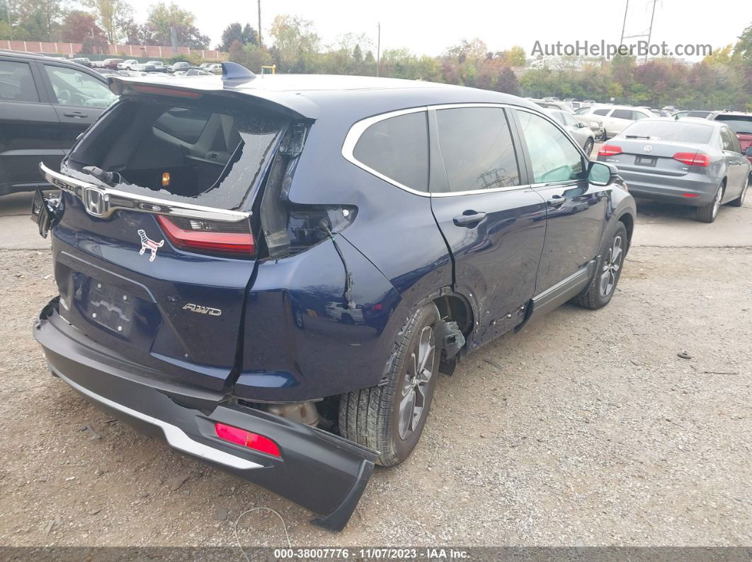 2020 Honda Cr-v Awd Ex Dark Blue vin: 2HKRW2H50LH655199