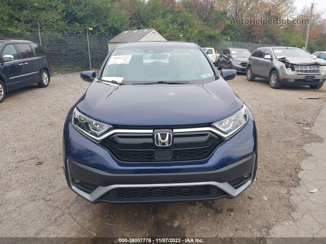 2020 Honda Cr-v Awd Ex Dark Blue vin: 2HKRW2H50LH655199