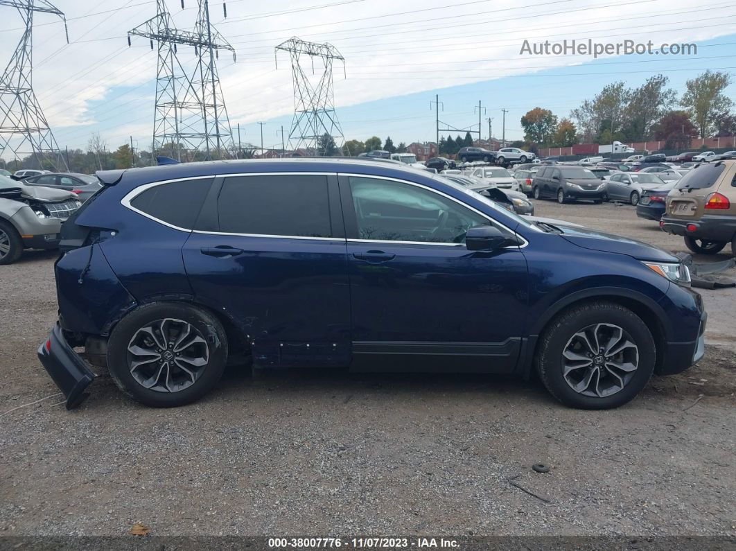 2020 Honda Cr-v Awd Ex Dark Blue vin: 2HKRW2H50LH655199