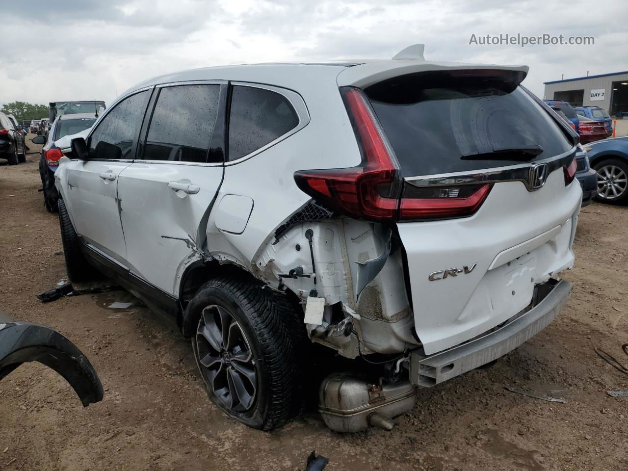 2020 Honda Cr-v Ex White vin: 2HKRW2H50LH670642