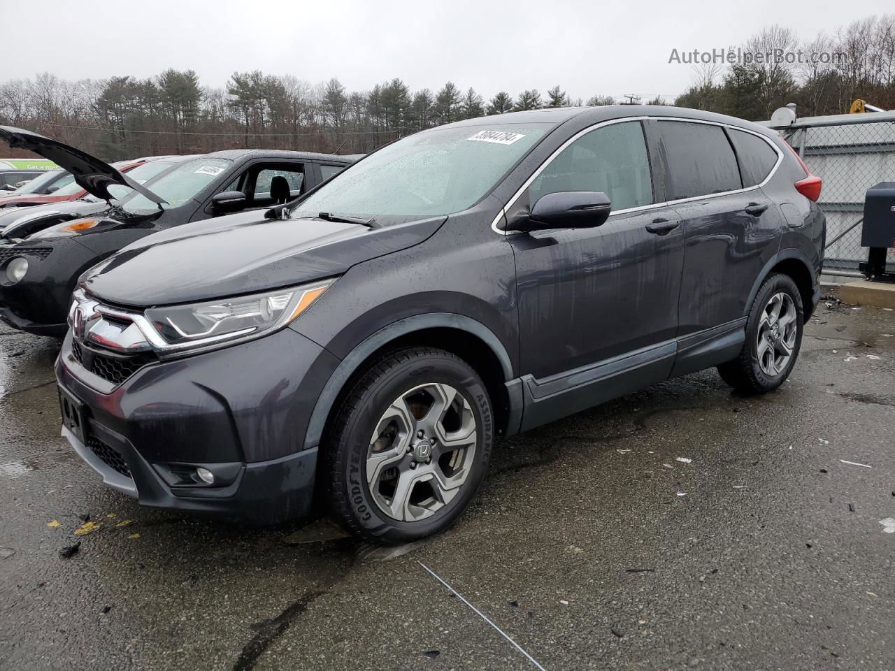 2017 Honda Cr-v Ex Charcoal vin: 2HKRW2H51HH635678