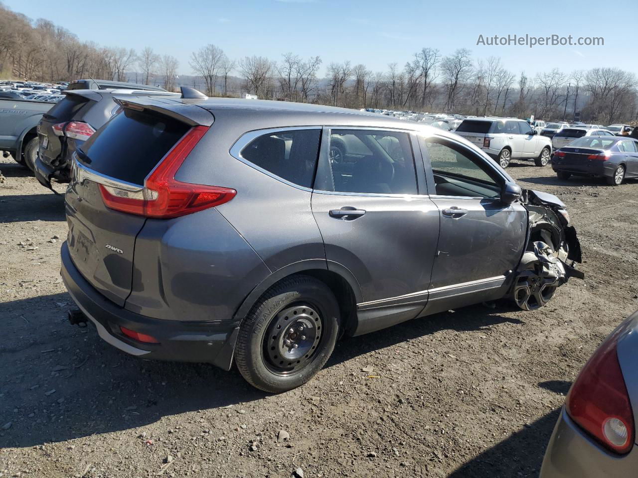 2018 Honda Cr-v Ex Gray vin: 2HKRW2H51JH101960