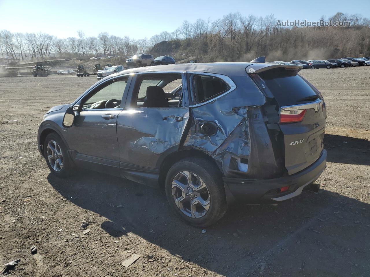 2018 Honda Cr-v Ex Gray vin: 2HKRW2H51JH101960