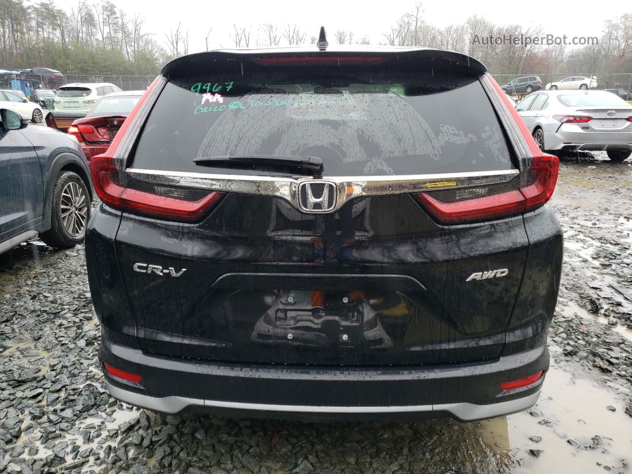 2020 Honda Cr-v Ex Черный vin: 2HKRW2H51LH670410