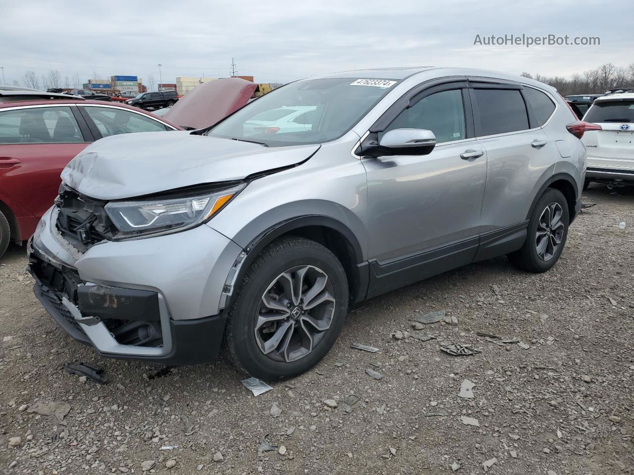 2020 Honda Cr-v Ex Silver vin: 2HKRW2H51LH681066