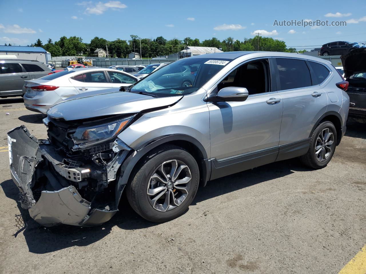 2020 Honda Cr-v Ex Silver vin: 2HKRW2H51LH691760