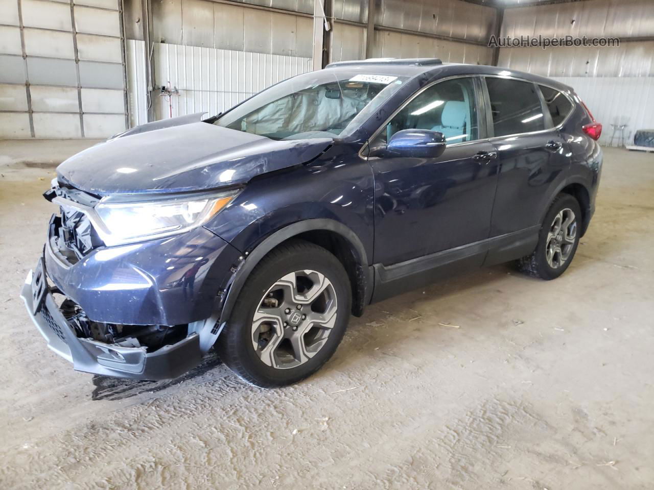 2017 Honda Cr-v Ex Blue vin: 2HKRW2H52HH654126