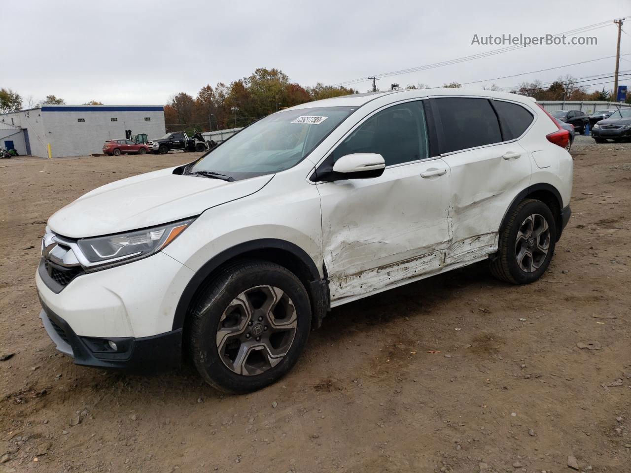 2017 Honda Cr-v Ex White vin: 2HKRW2H52HH661190