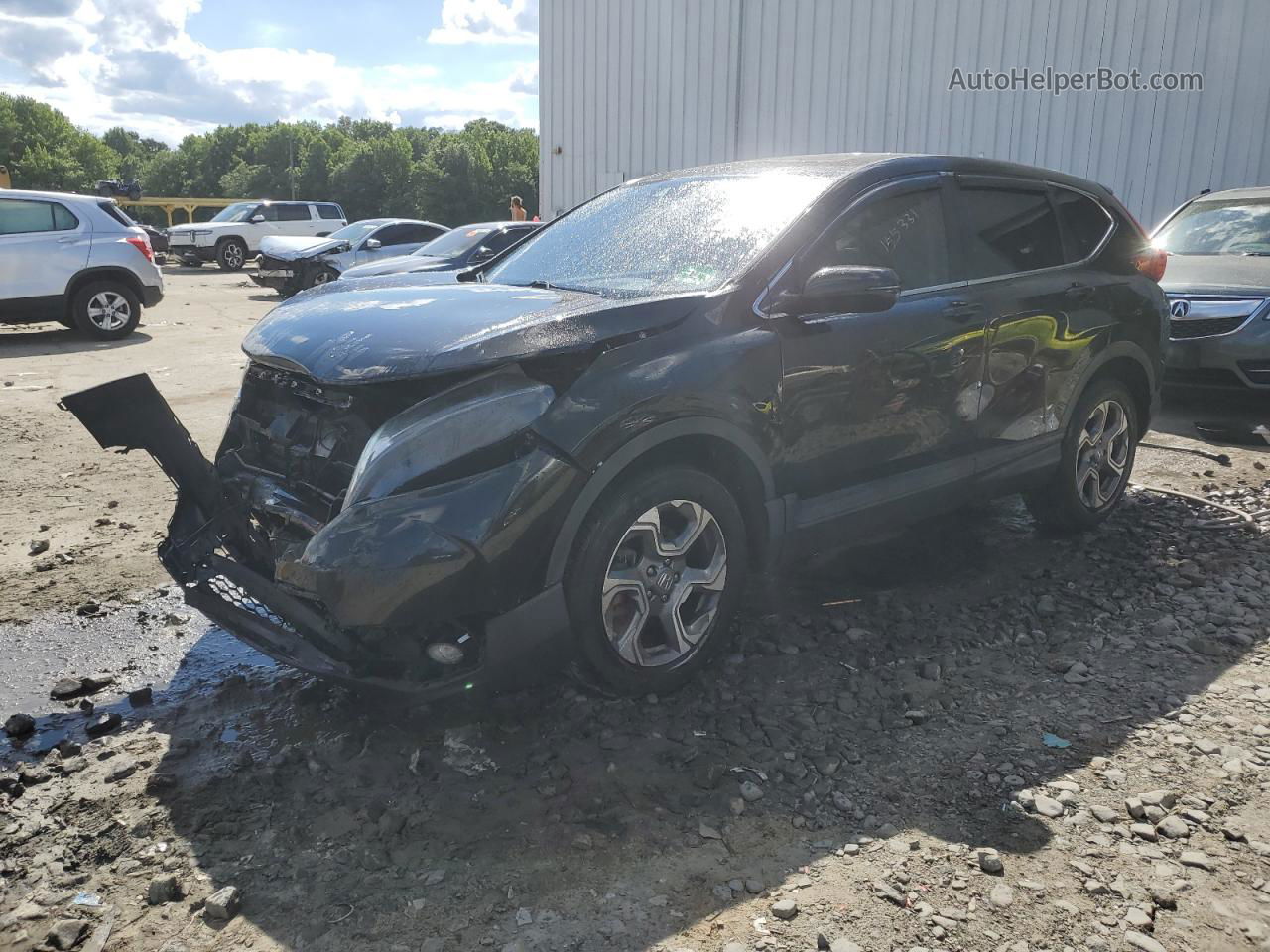 2017 Honda Cr-v Ex Black vin: 2HKRW2H52HH661934