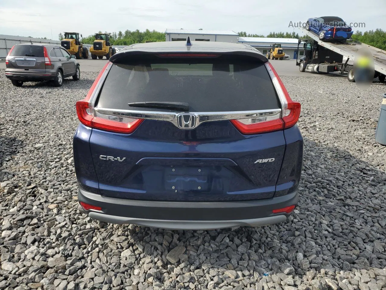 2017 Honda Cr-v Ex Blue vin: 2HKRW2H52HH667412