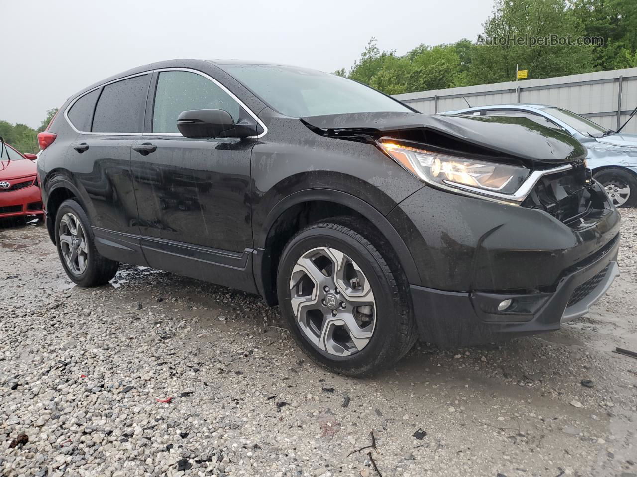 2018 Honda Cr-v Ex Black vin: 2HKRW2H52JH620418