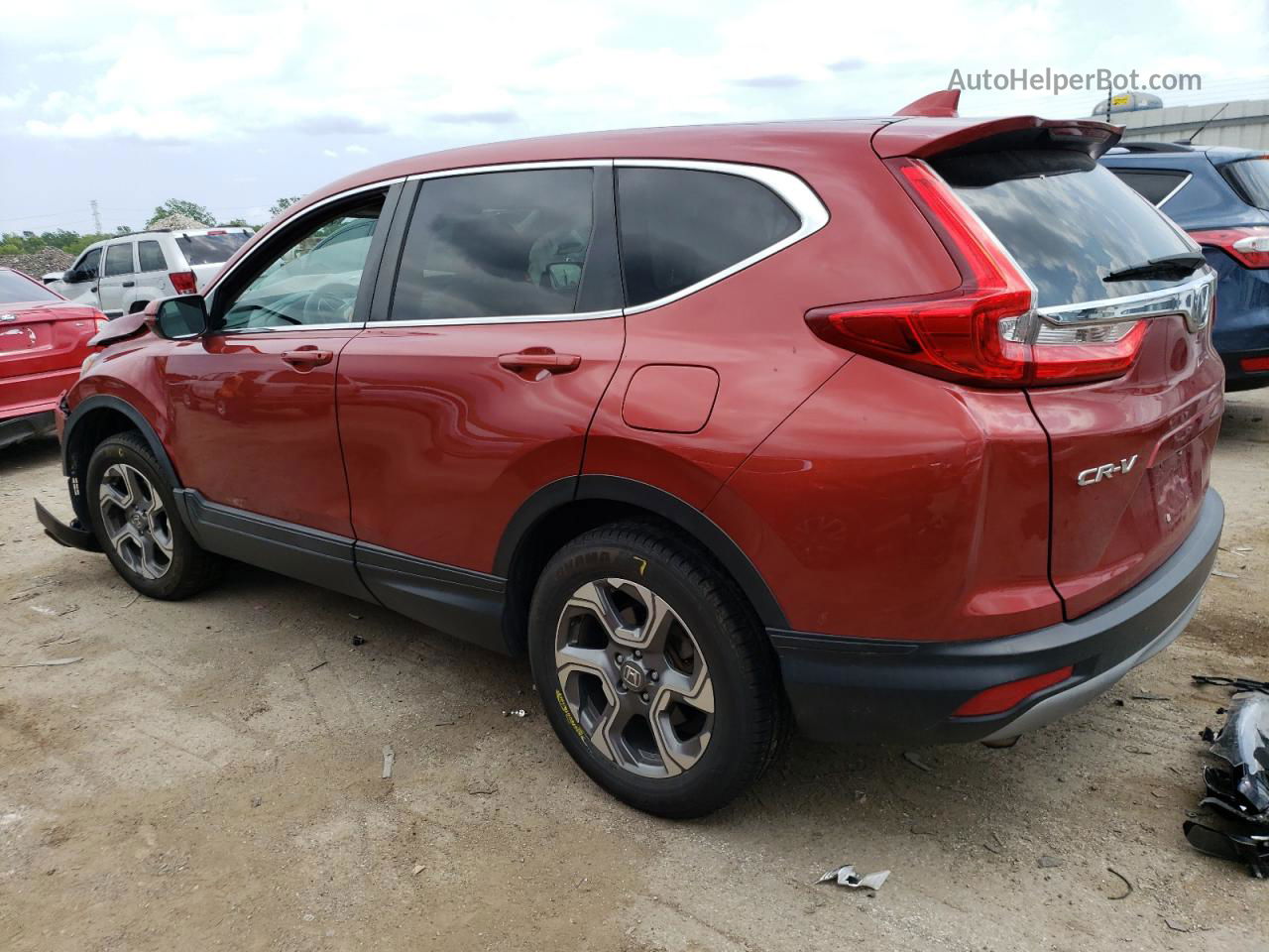 2019 Honda Cr-v Ex Maroon vin: 2HKRW2H52KH629623