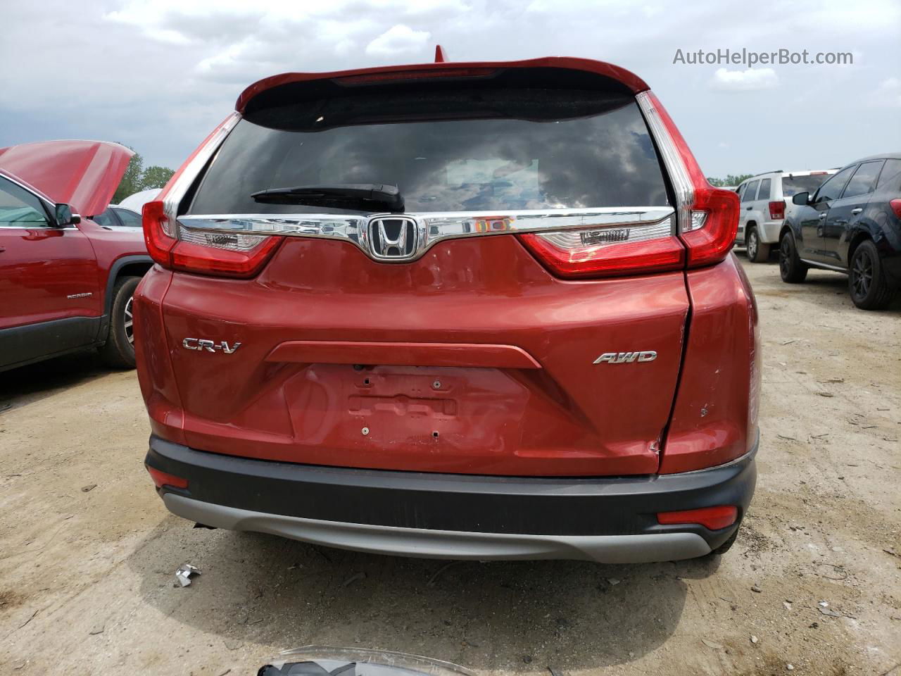 2019 Honda Cr-v Ex Maroon vin: 2HKRW2H52KH629623