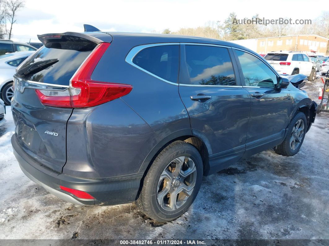 2019 Honda Cr-v Ex Gray vin: 2HKRW2H52KH674271