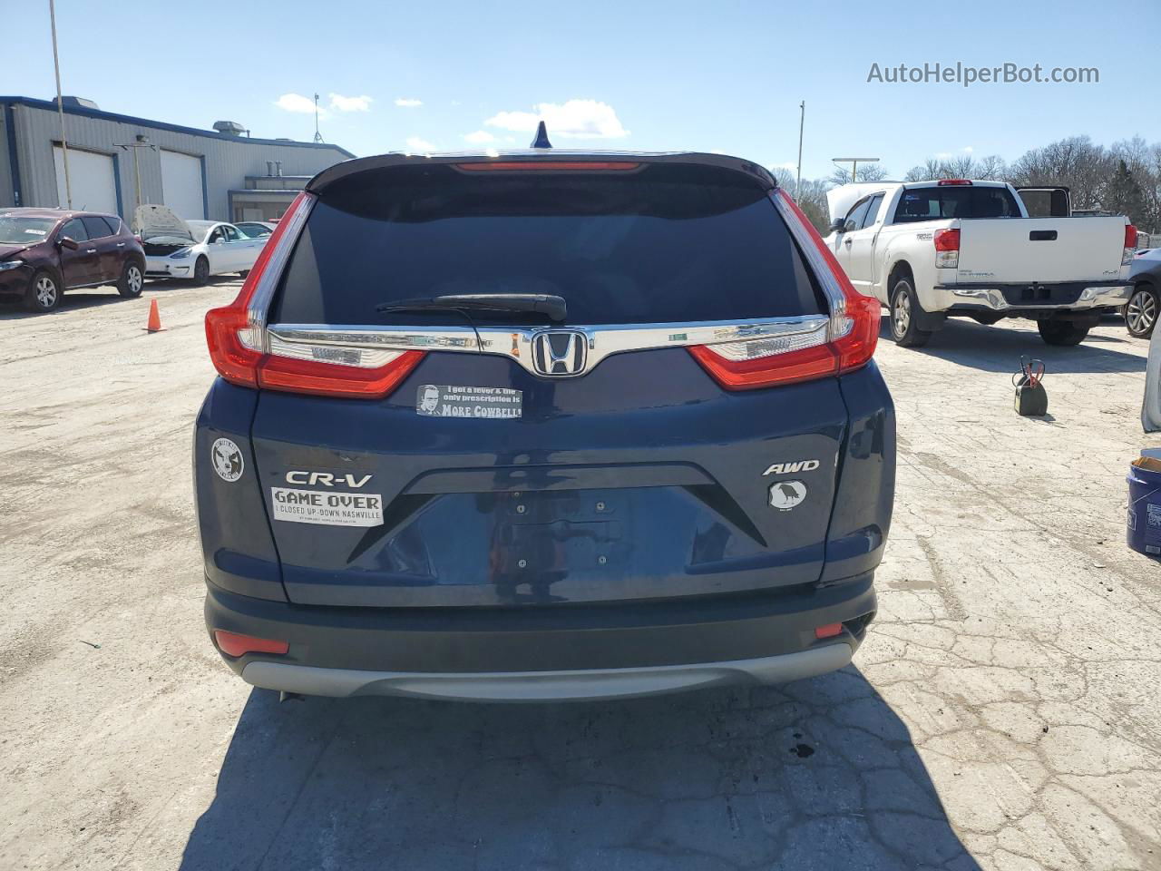 2017 Honda Cr-v Ex Blue vin: 2HKRW2H53HH616680