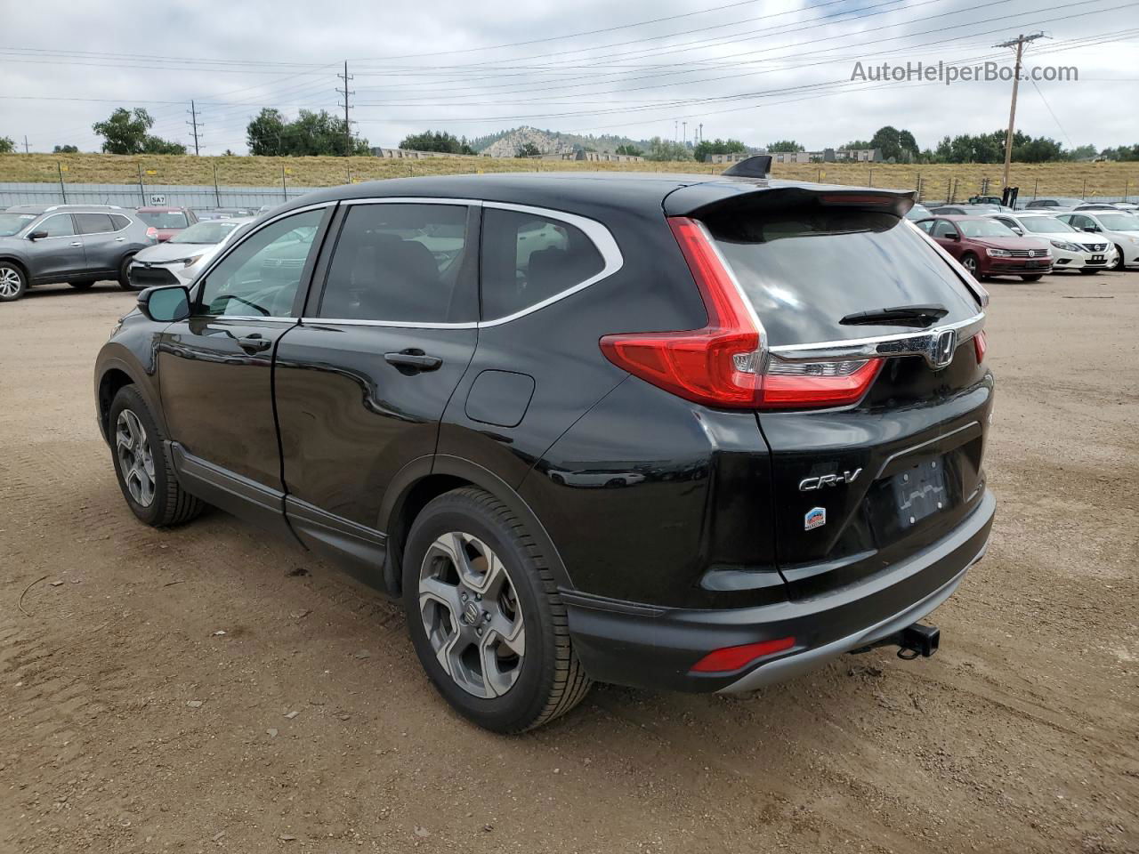 2017 Honda Cr-v Ex Черный vin: 2HKRW2H53HH688401