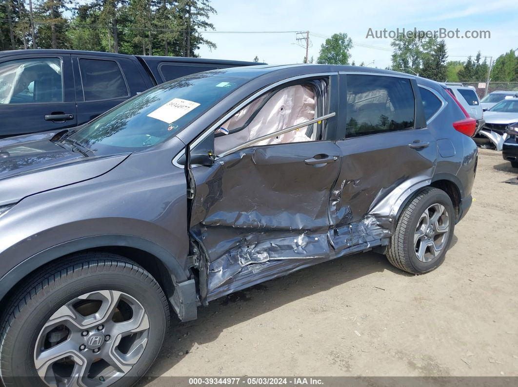 2018 Honda Cr-v Ex Gray vin: 2HKRW2H53JH666131