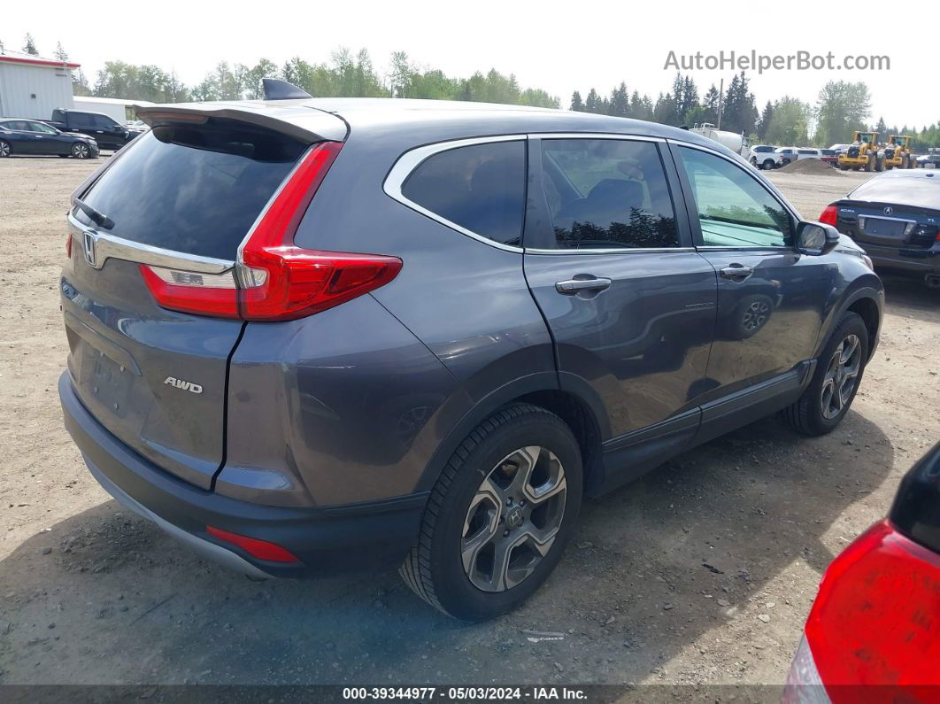 2018 Honda Cr-v Ex Gray vin: 2HKRW2H53JH666131