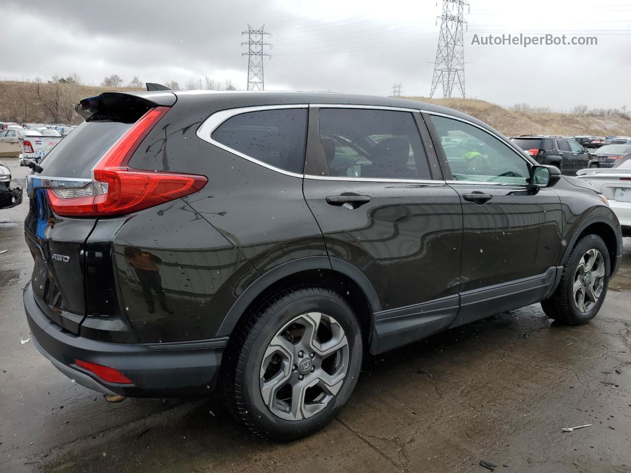 2018 Honda Cr-v Ex Green vin: 2HKRW2H53JH678165