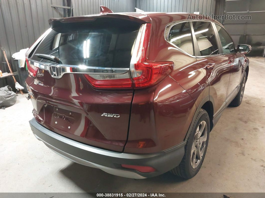 2017 Honda Cr-v Ex Burgundy vin: 2HKRW2H54HH628272