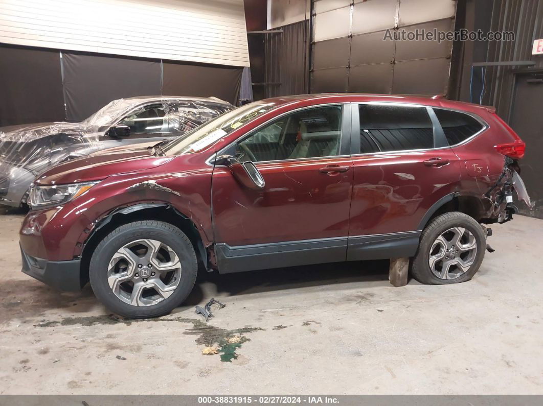 2017 Honda Cr-v Ex Burgundy vin: 2HKRW2H54HH628272